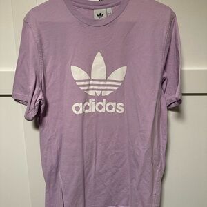 adidas Light Purple Short Sleeve Tee